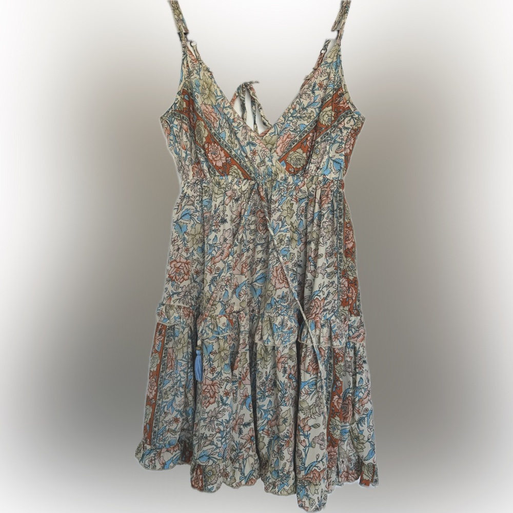 Paani floral printed flare mini dress
